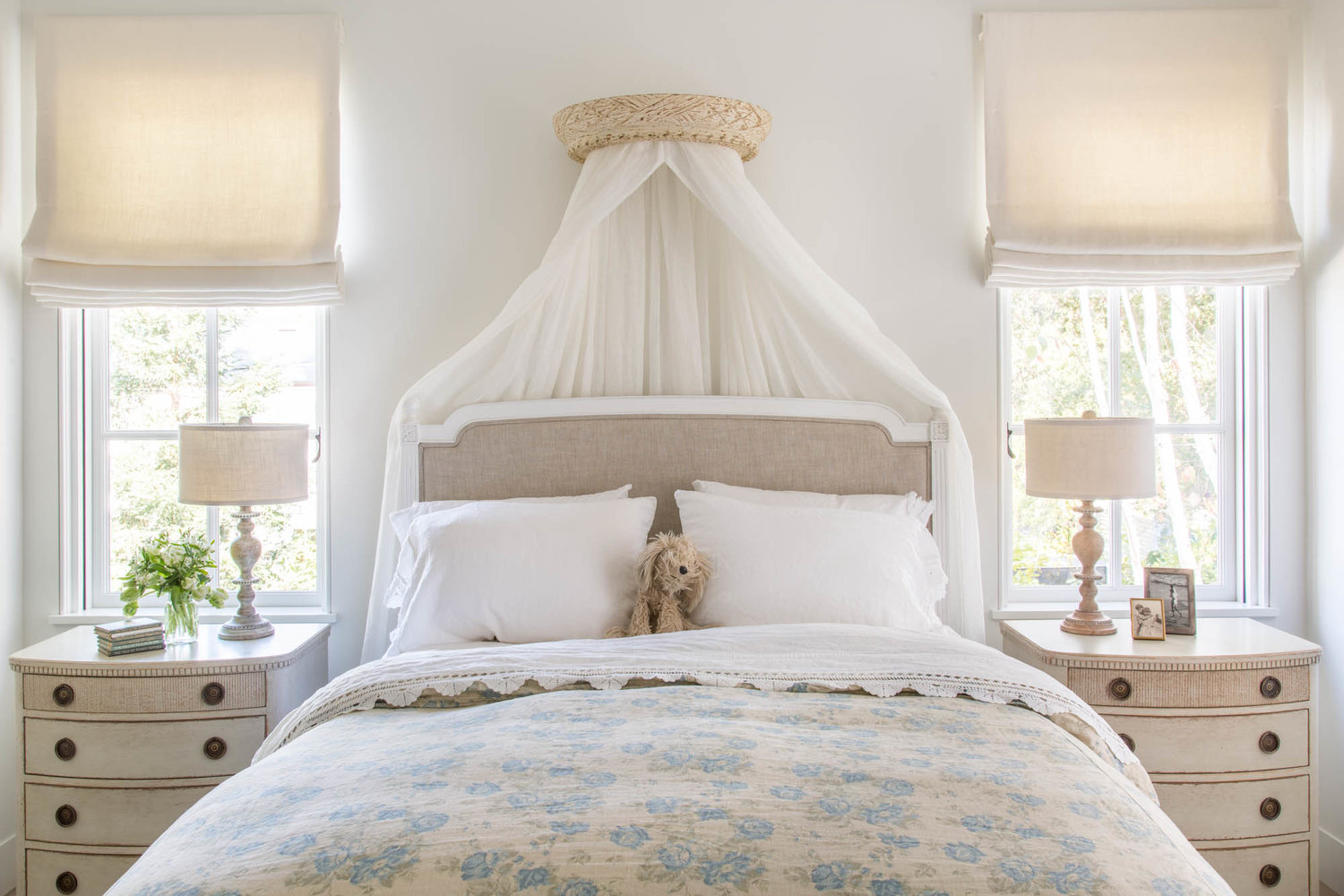Liliy's Room at the Barnett residence in Atherton, CA.  Architecture and interior design by Brooke and Steve Giannetti.