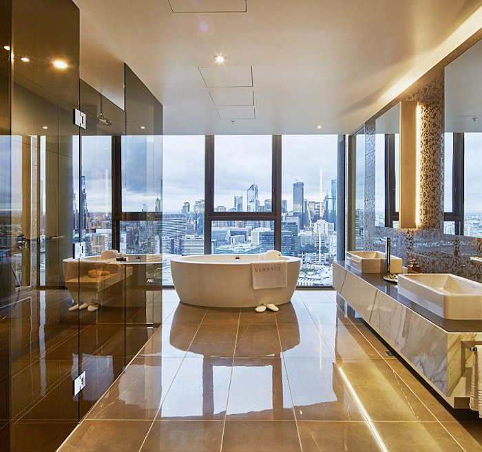 bathroom - Melbourne Penthouse styled by Megan Hess